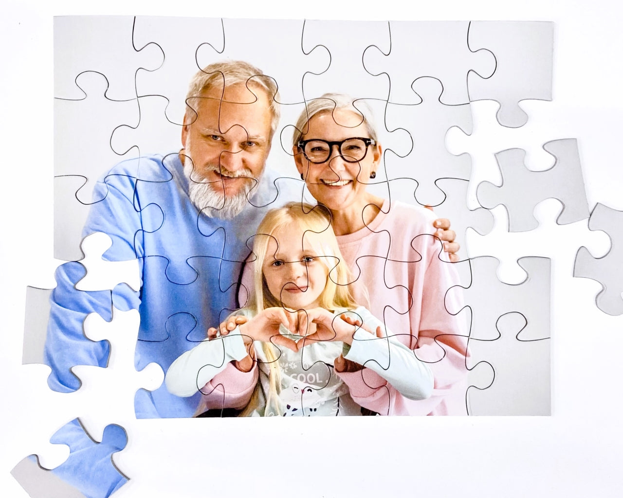 custom puzzle for child or grandparent.  30 piece custom puzzle