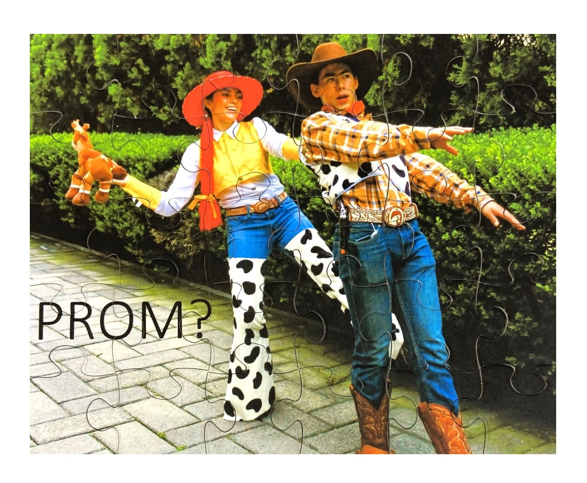 DIY Promposal Puzzle From Your Photo The Missing Piece Puzzle Company