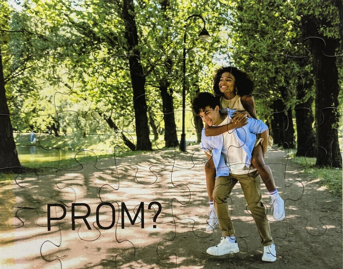 DIY Promposal Puzzle From Your Photo The Missing Piece Puzzle Company