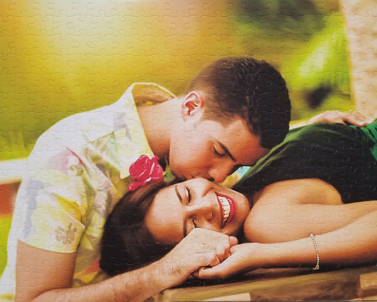 Perfect Personalized Grandparent Gift Idea.  Custom Photo Puzzle with 320 large pieces. The Missing Piece Puzzle Company