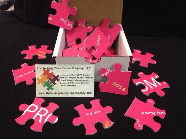 Prom Proposal - Promposal with a puzzle - FB The Missing Piece Puzzle Company