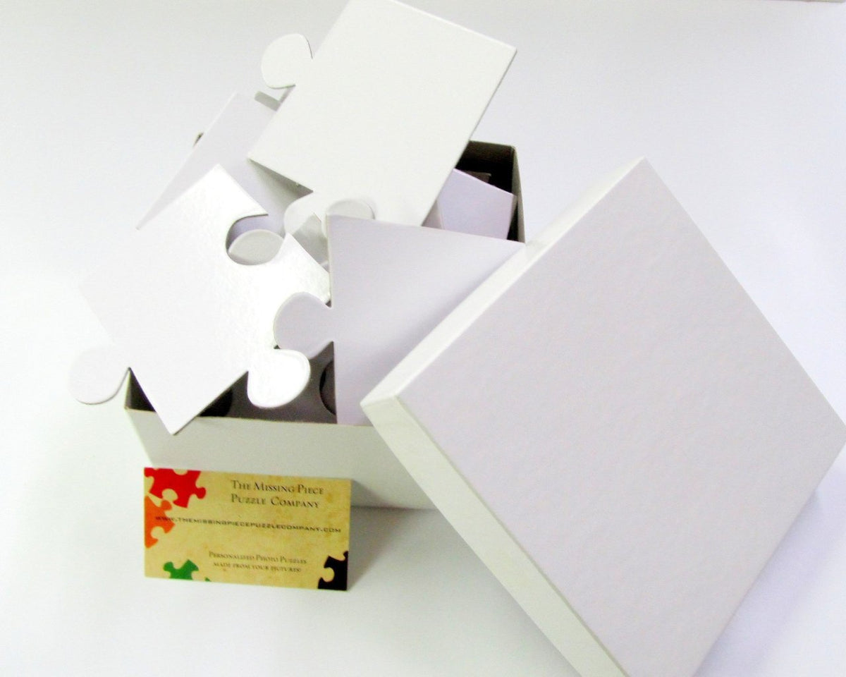 White Puzzle Pieces For Wedding Guest Book Puzzle with 30 XL Pieces The Missing Piece Puzzle Company