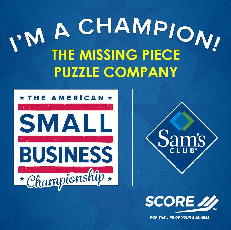 The Missing Piece Puzzle Company Named a WINNER in Sams Club and SCORE's "The 2015 American Small Business Championship!"  The Missing Piece Puzzle Company