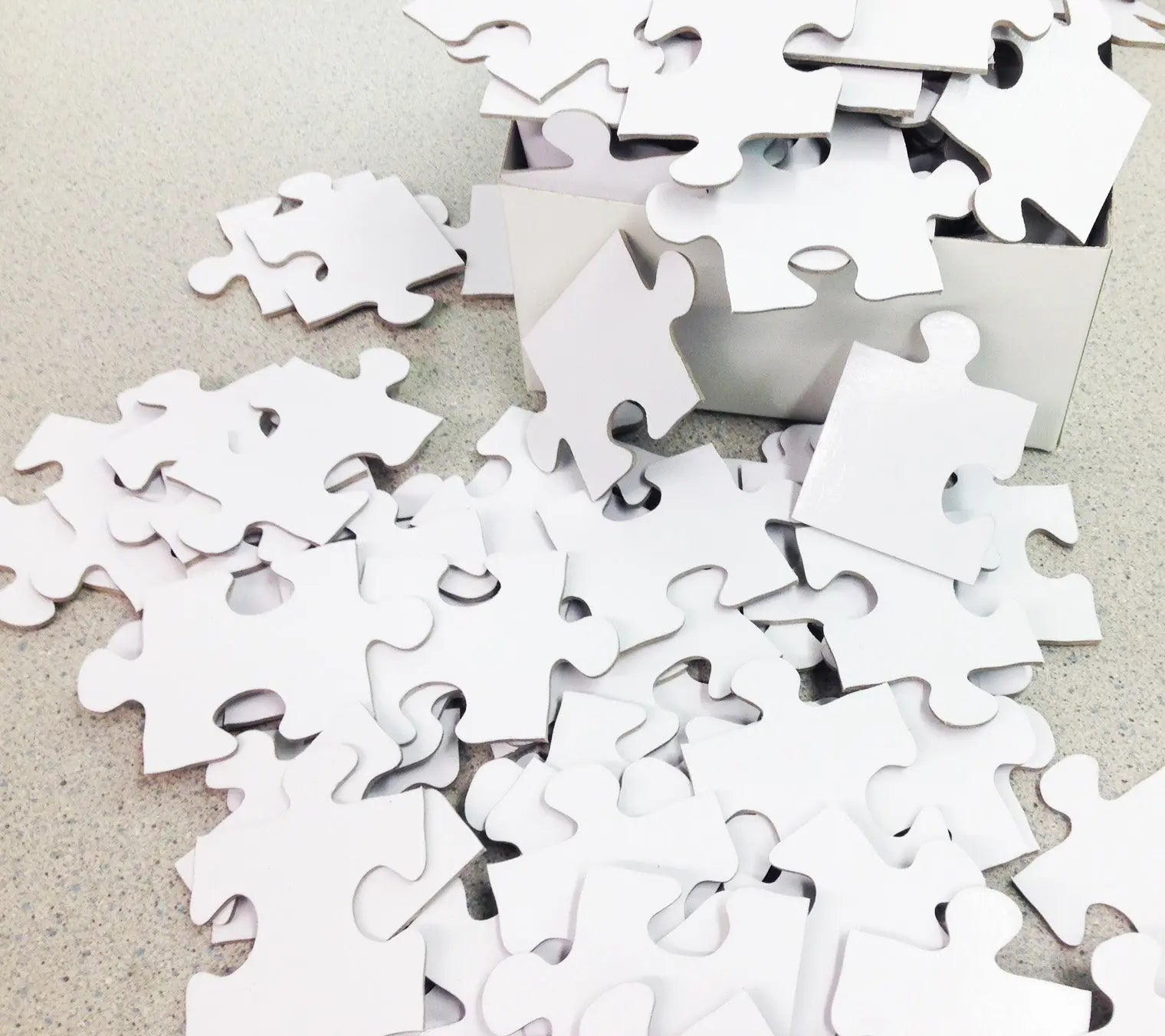 white puzzle pieces for wedding guest book puzzle - The Missing Piece Puzzle Company