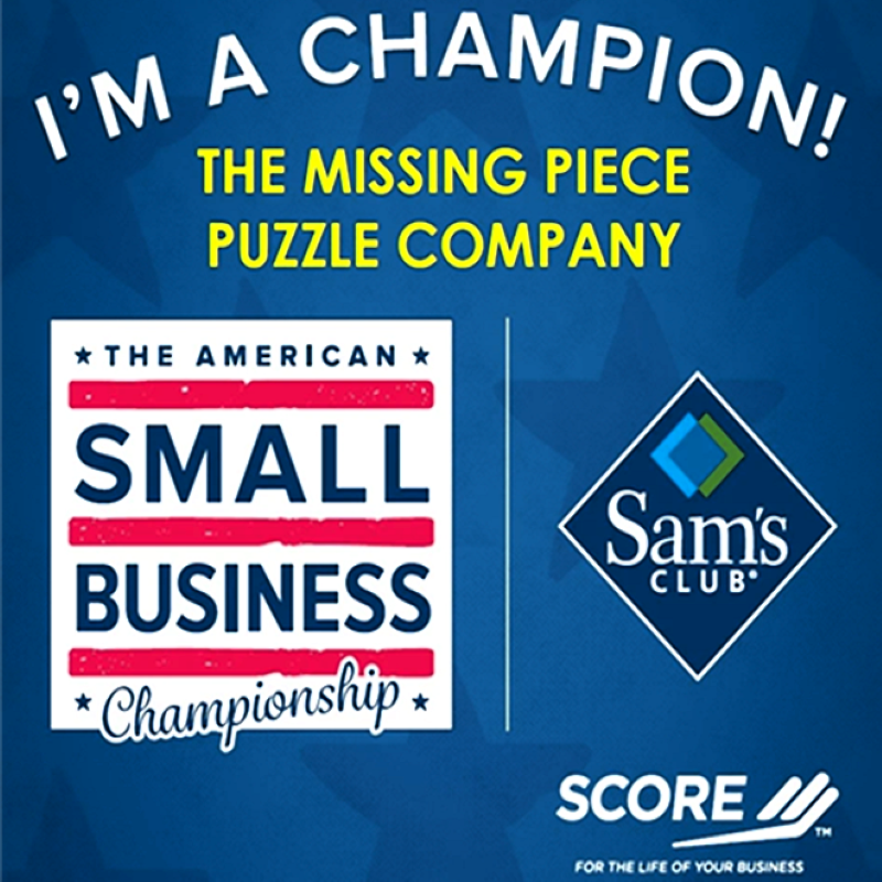 The American Small Business Championship winner is The Missing Piece Puzzle Company