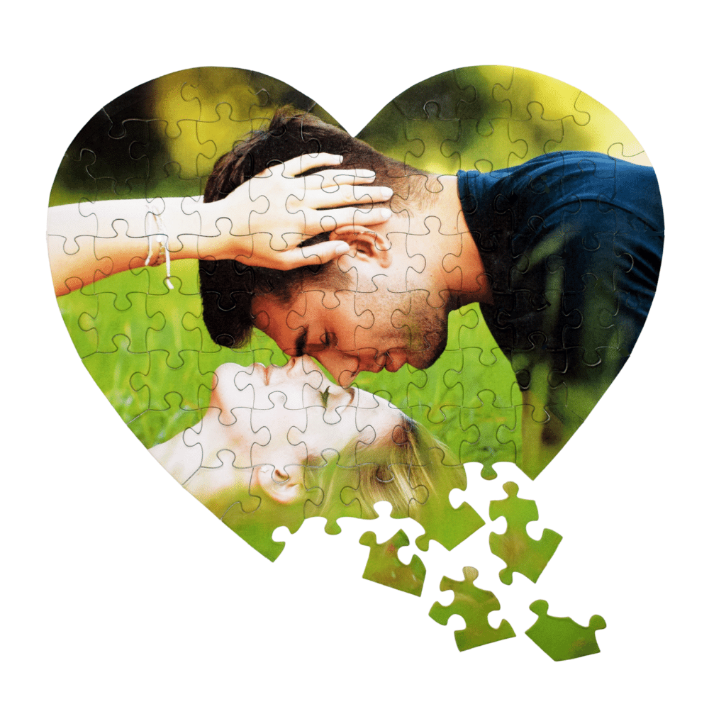 Custom Heart Puzzle!  The perfect custom Valentine's Day gift. The Missing Piece Puzzle Company