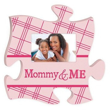 Mommy and Me Puzzle Piece from P Graham Dunn.  Wooden Puzzle Wall Art