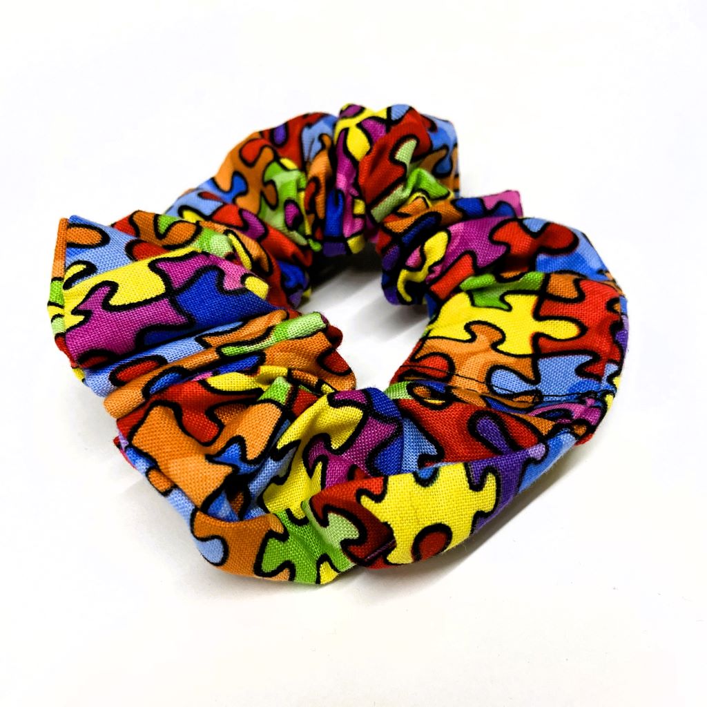 Puzzle Piece Hair Scrunchy The Missing Piece Puzzle Company