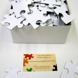 Blank White Puzzle for a Unique Wedding Guest Book  - 104 Puzzle Pieces (approx. 16 x 20) The Missing Piece Puzzle Company