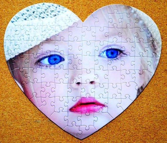 Marry Me!  Unique Personalized gift, Heart Shaped Custom Jigsaw Puzzle The Missing Piece Puzzle Company