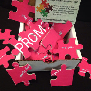PROMPOSAL.  Prom Proposal Puzzle.  Ask Her or Him to the Prom with a puzzle The Missing Piece Puzzle Company