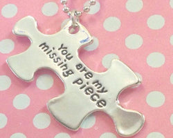 Puzzle Piece Necklace You Are My Missing Piece The Missing Piece Puzzle Company