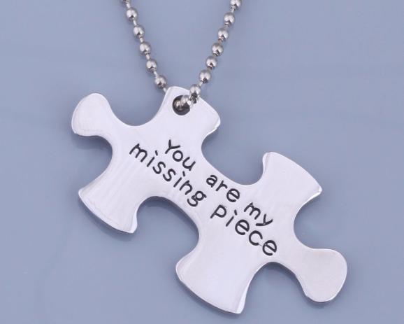 Puzzle Piece Necklace You Are My Missing Piece The Missing Piece Puzzle Company