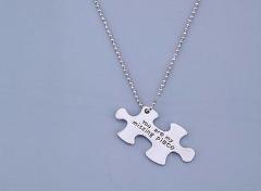 Puzzle Piece Necklace You Are My Missing Piece The Missing Piece Puzzle Company