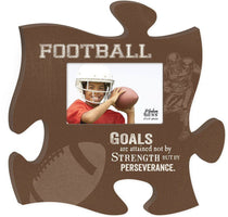 Wooden Puzzle Piece Wall Hanging - Sports Series Options Football, Basketball, Soccer, Hunting The Missing Piece Puzzle Company